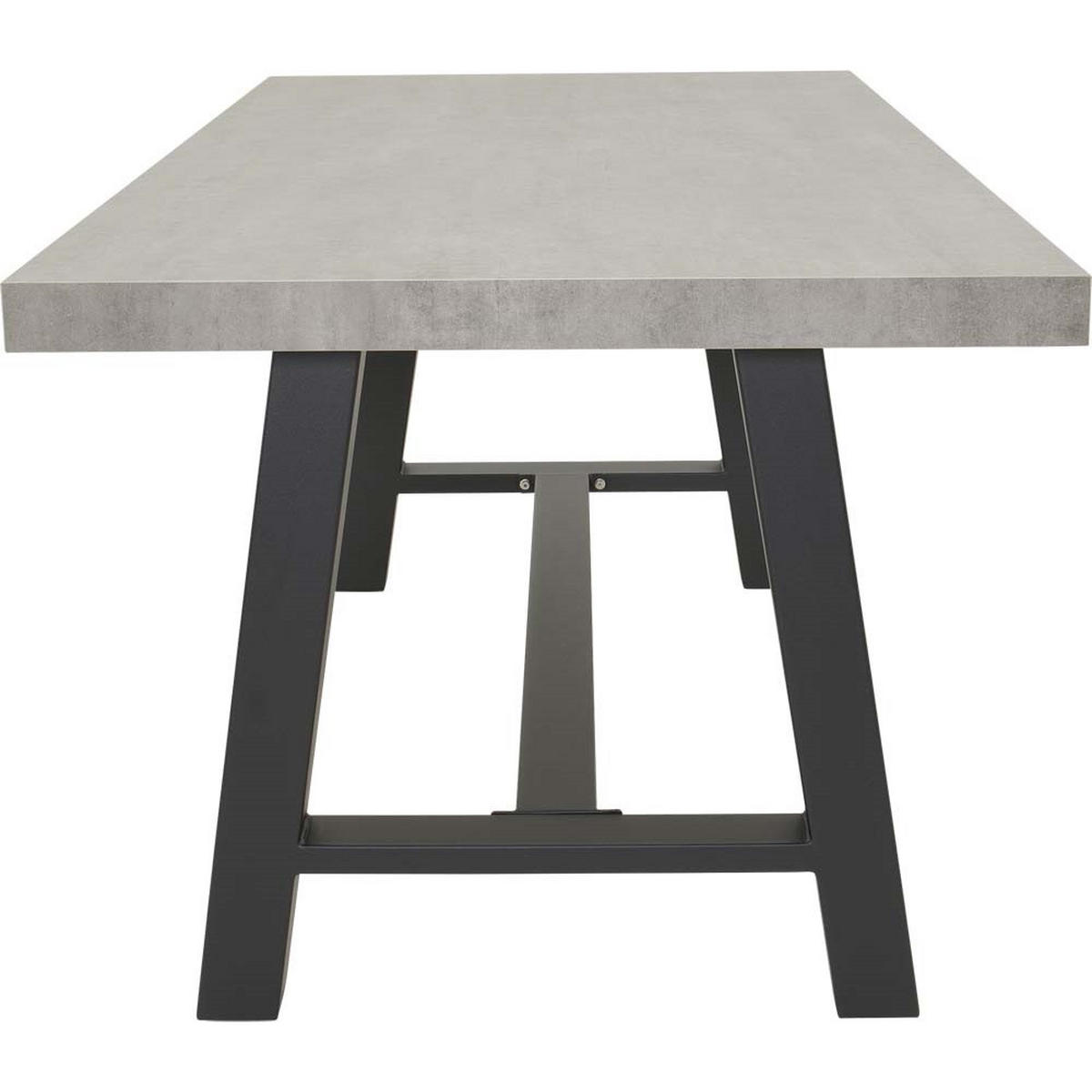 GARTENTISCH Fresco - Grau - 180/90/75 cm - Grau, Metall (180/90/75cm) - Lesli Living