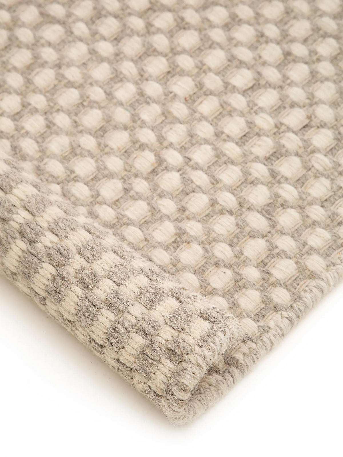 WOLLTEPPICH-LÄUFER Hector Beige 70x200 cm - Beige, Textil (70/200cm) - benuta Finest