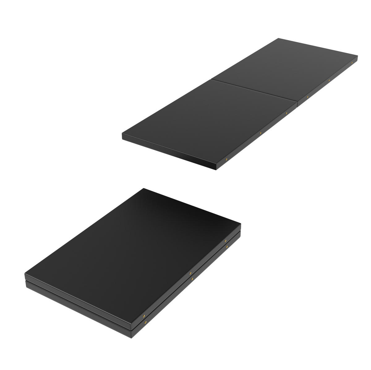 ESSTISCH 118/158/76,8 cm Schwarz aus MDF mit Ausziehfunktion - Schwarz, Holzwerkstoff (118/118/76.8cm) - OKMYHOME