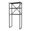 BADEZIMMERREGAL Askersund - Schwarz, Holzwerkstoff/Metall (66/160/34cm) - [en.casa]