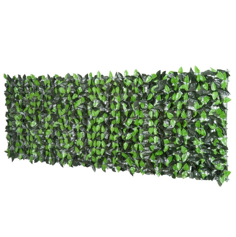 SICHTSCHUTZZAUN – Kunsthecke 300/1/100 cm grün aus Stoff - Grün, Textil (1/100cm) - OKWISH