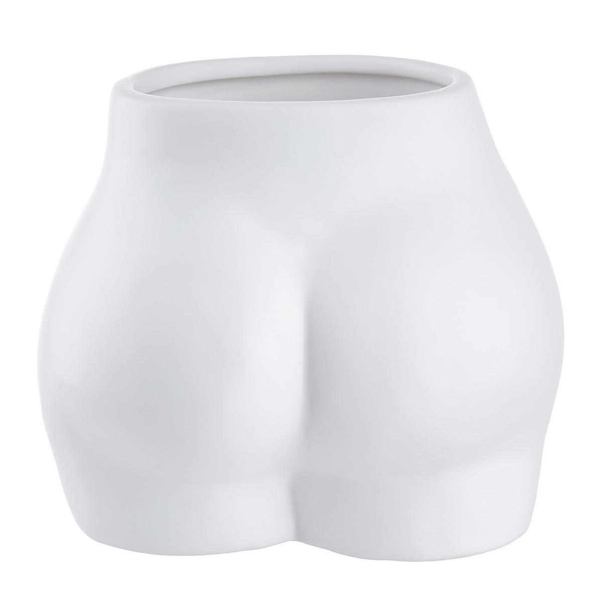 BLUMENTOPF/VASE (4er Set) Boody - Weiß, Stein (15cm) - Butlers