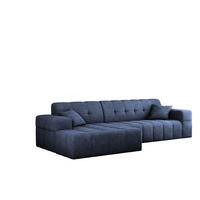 ECKSOFA NIMES Stoff Perfect Harmony Dunkelblau Links - Dunkelblau, Holz/Kunststoff (168/265cm) - Kaiser Möbel