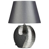 TISCHLAMPE Esla 30/30/41 cm - Schwarz, Keramik (30/30/41cm) - Beliani