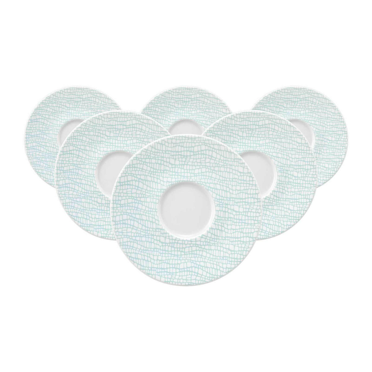 UNTERTASSEN Life Fashion Green Chic ø 16,5 cm 6er Set - Grün, Keramik (16.5cm) - Seltmann Weiden