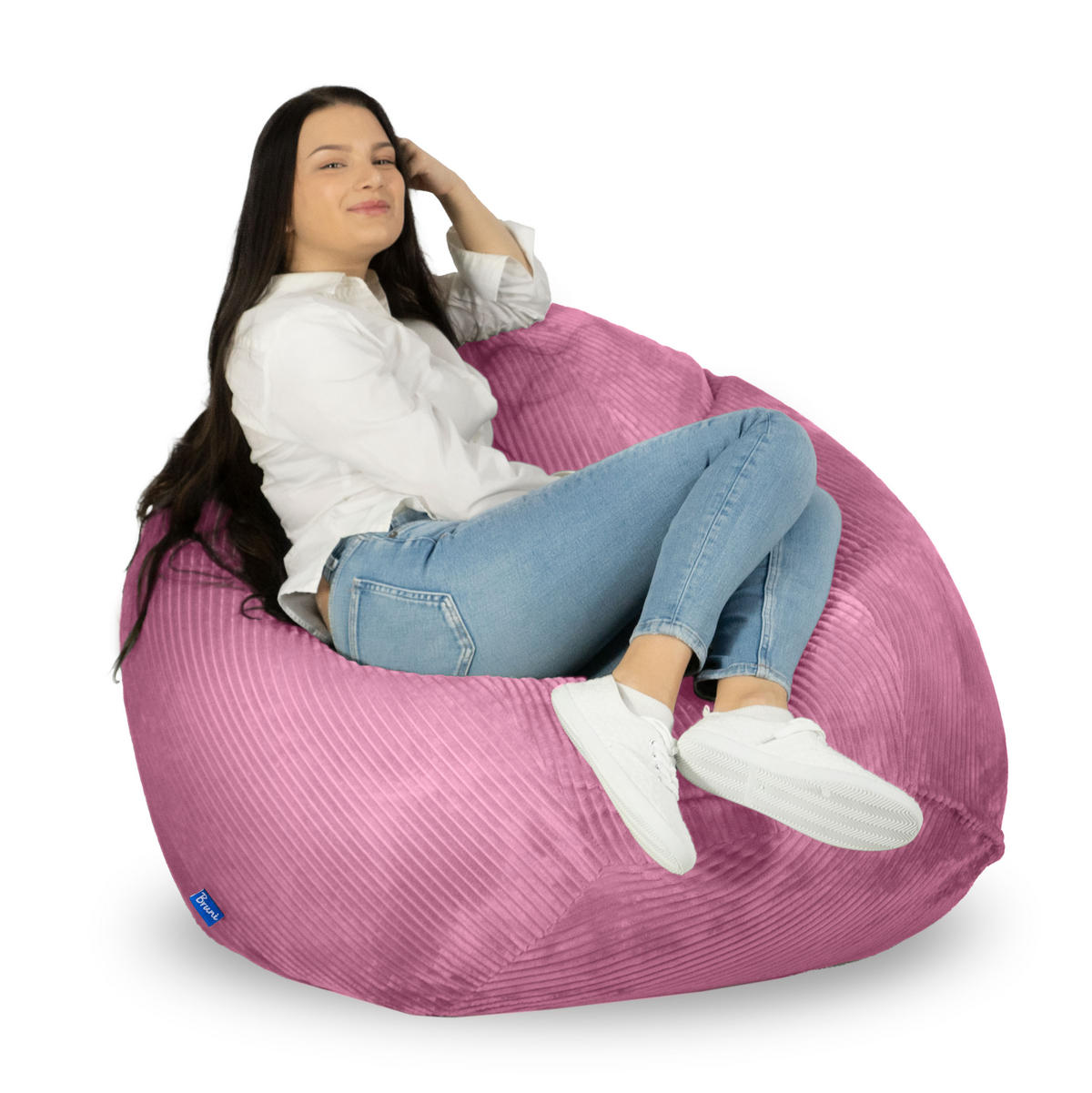 KINDERSITZSACK Classico Cord S rosa - Rosa, Textil (70/60/70cm) - Bruni