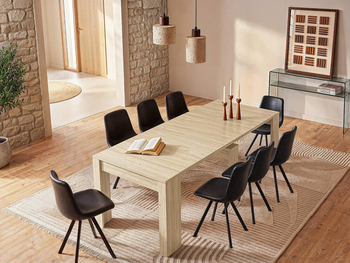KONSOLENTISCH - Holz, Platte - Naturfarben Hell - Naturfarben, Holz (90/54/77cm) - Vente-Unique
