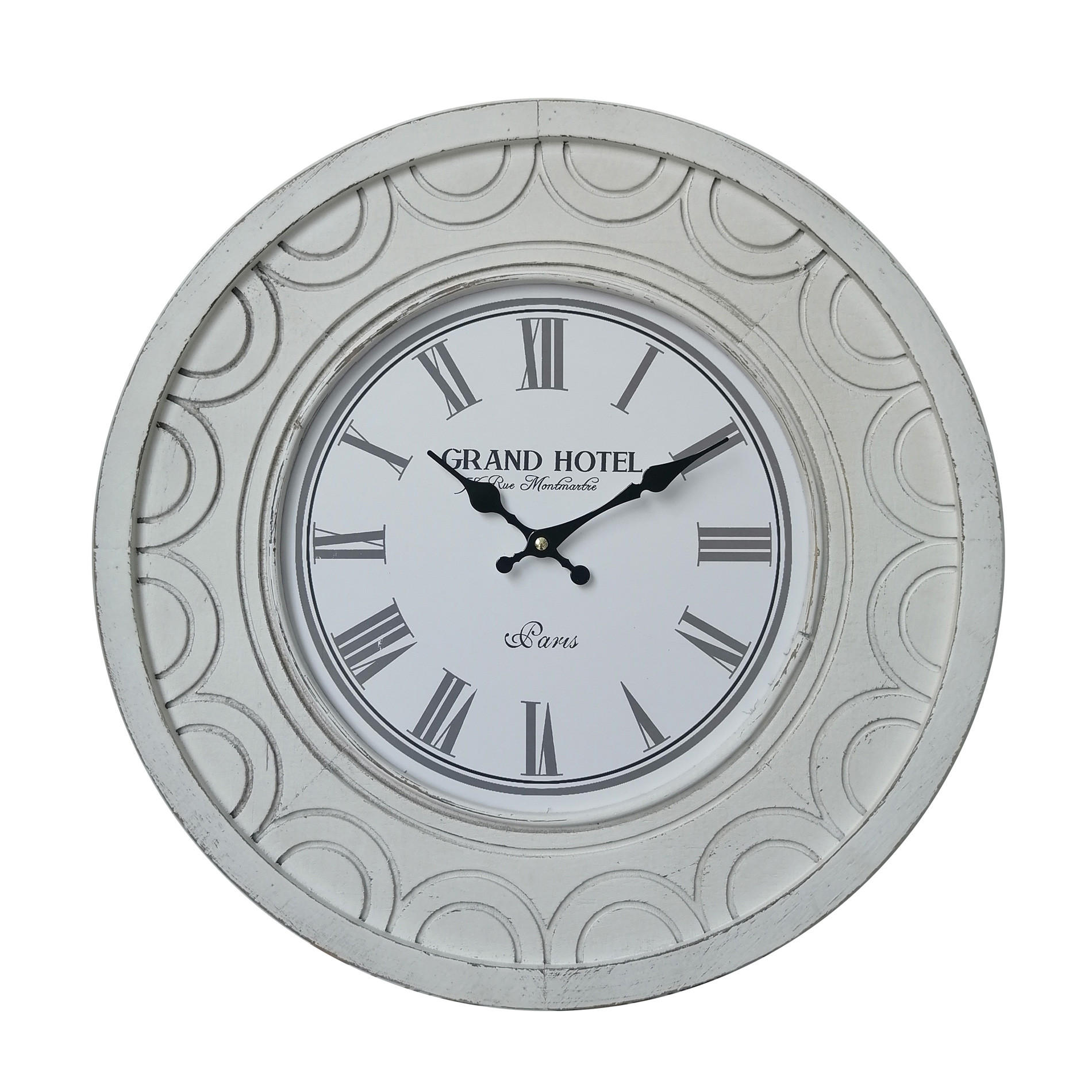 WANDUHR Weiß 5/50/50 cm - Weiß, Holzwerkstoff (5/50/50cm) - Mobili Rebecca