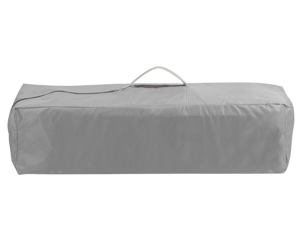 REISEBETT So Gifted Plus grau zwei Ebenen, Spielbogen, Wickelauflage, Räder - Grau, Kunststoff (60/120cm) - Kikka boo