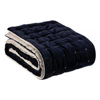 BETTLÄUFER Elise kobalt 90 x 240 cm - Dunkelblau, Textil (240/90cm) - Vivaraise