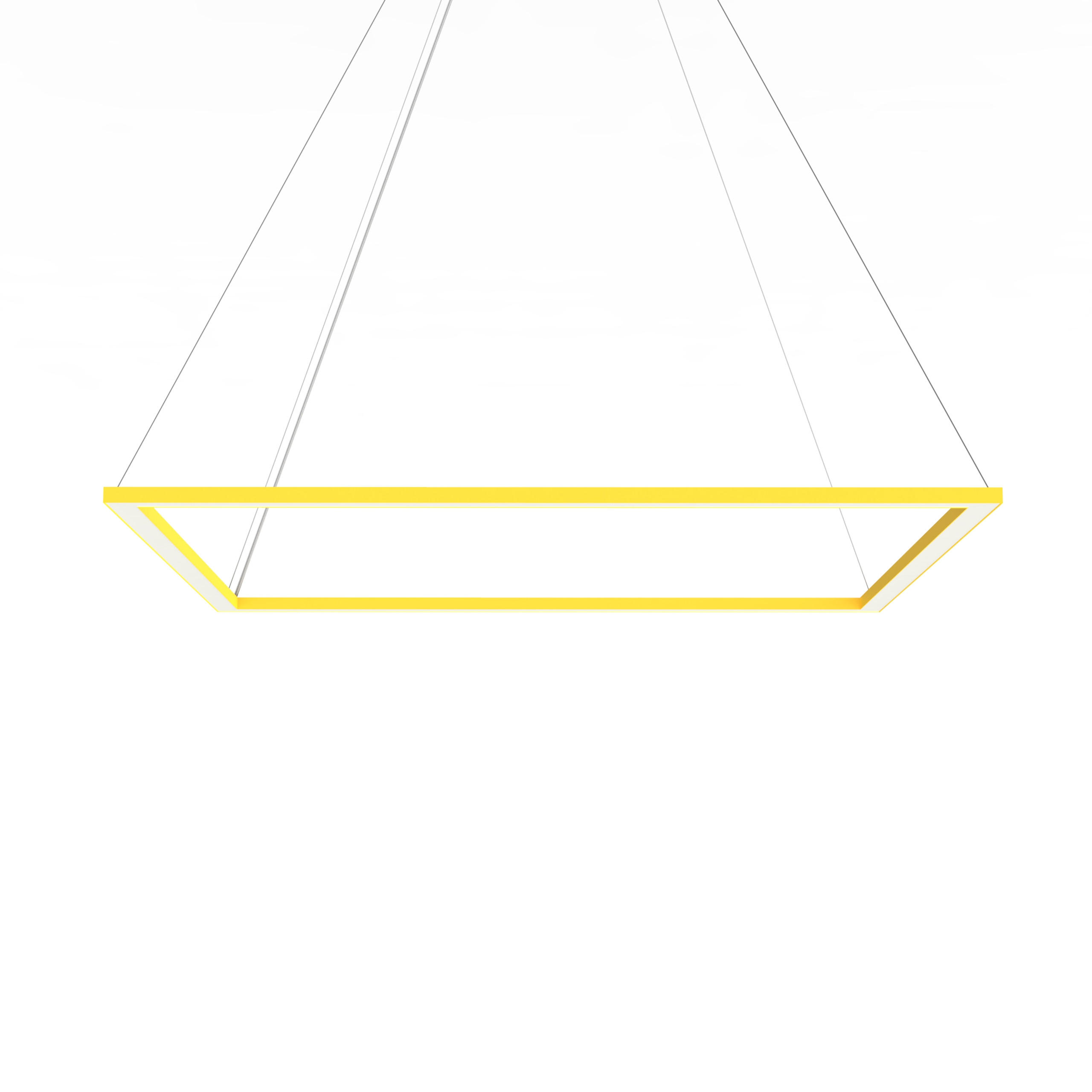 LED-HÄNGELEUCHTE - Gelb, Metall (90/90/100cm) - Lumicom