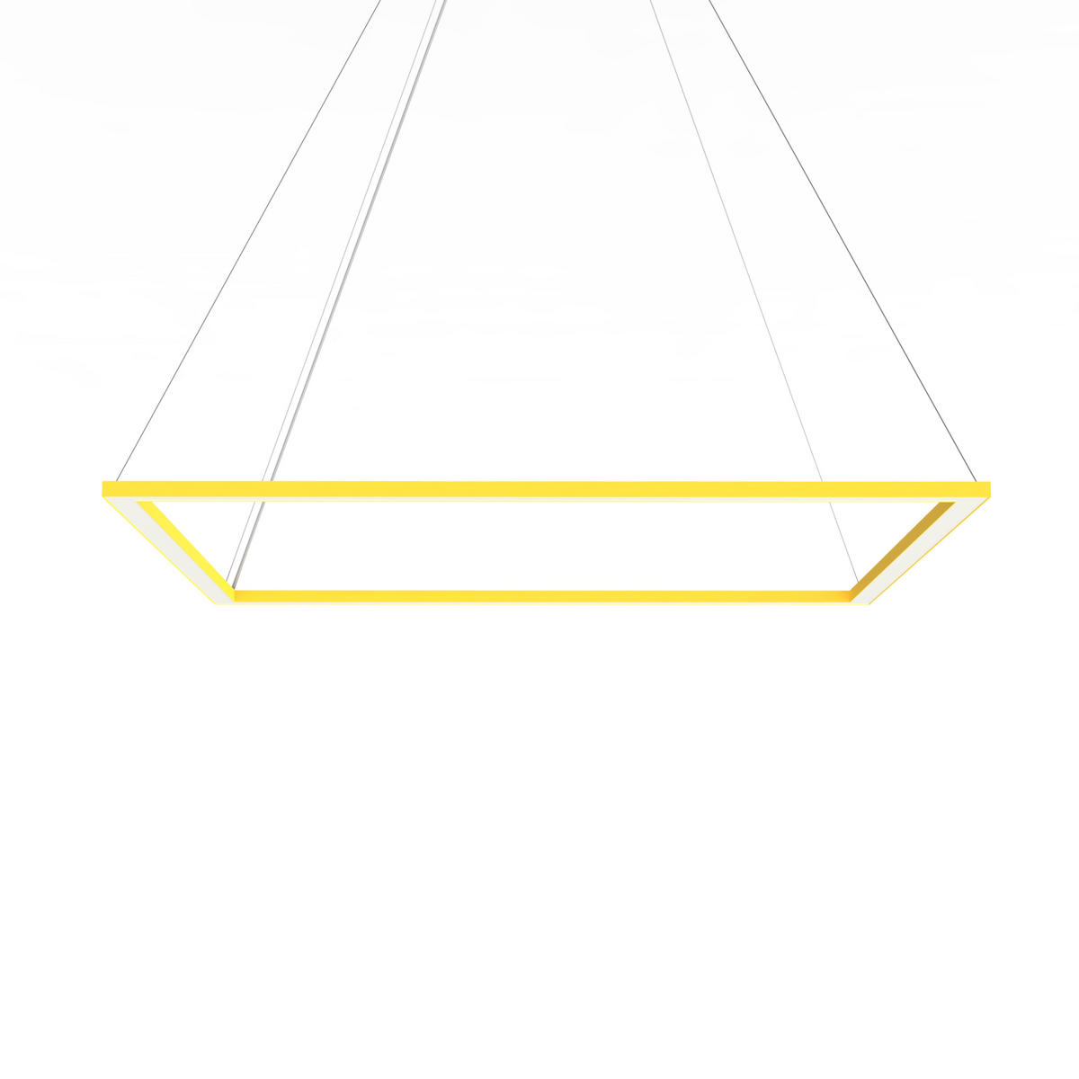 LED-HÄNGELEUCHTE - Gelb, Metall (90/90/100cm) - Lumicom