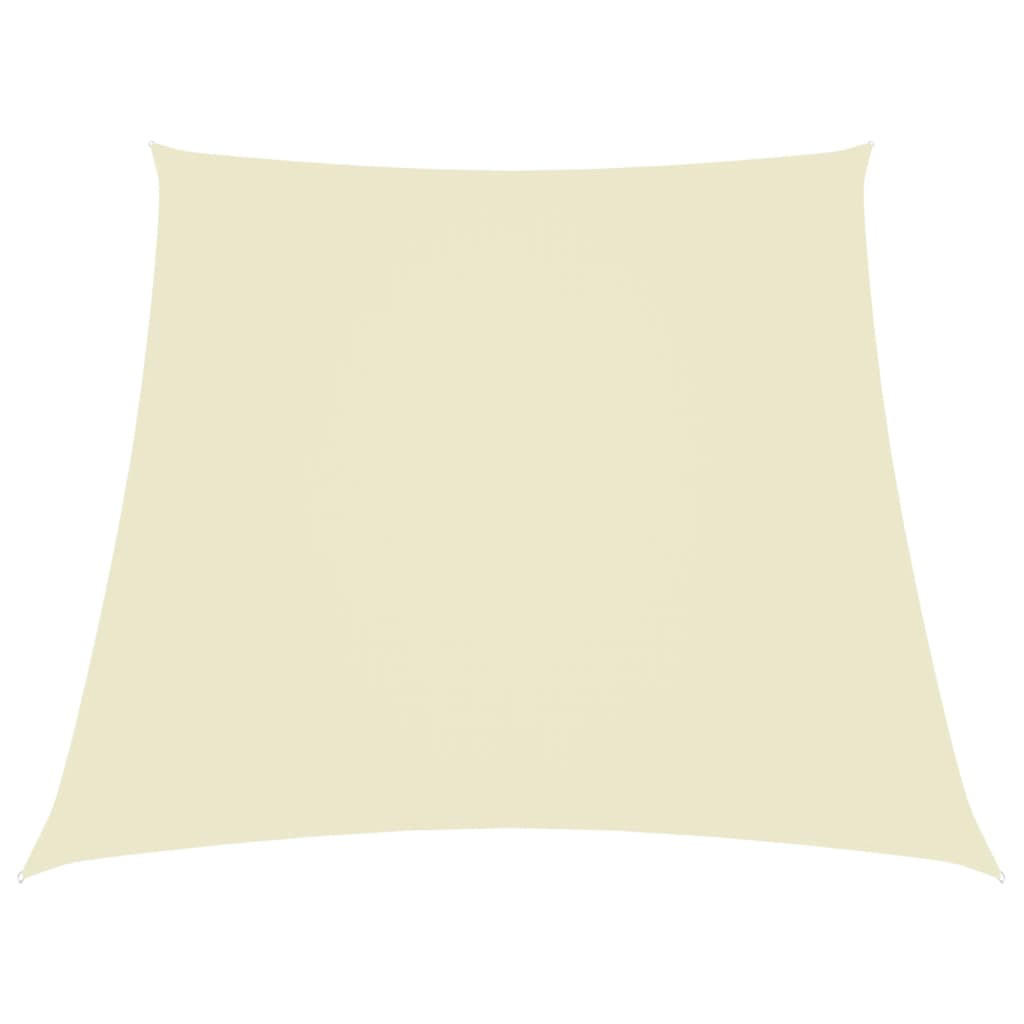 SONNENSEGEL Oxford-Gewebe Trapezförmig 2/4x3 m Cremeweiß - Creme, Textil (200/300cm) - furnicato