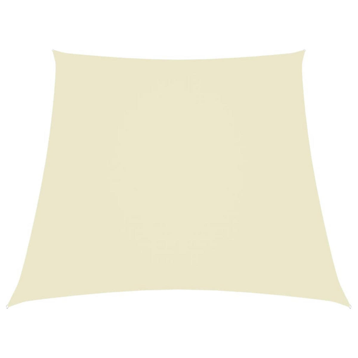 SONNENSEGEL Oxford-Gewebe Trapezförmig 2/4x3 m Cremeweiß - Creme, Textil (200/300cm) - furnicato