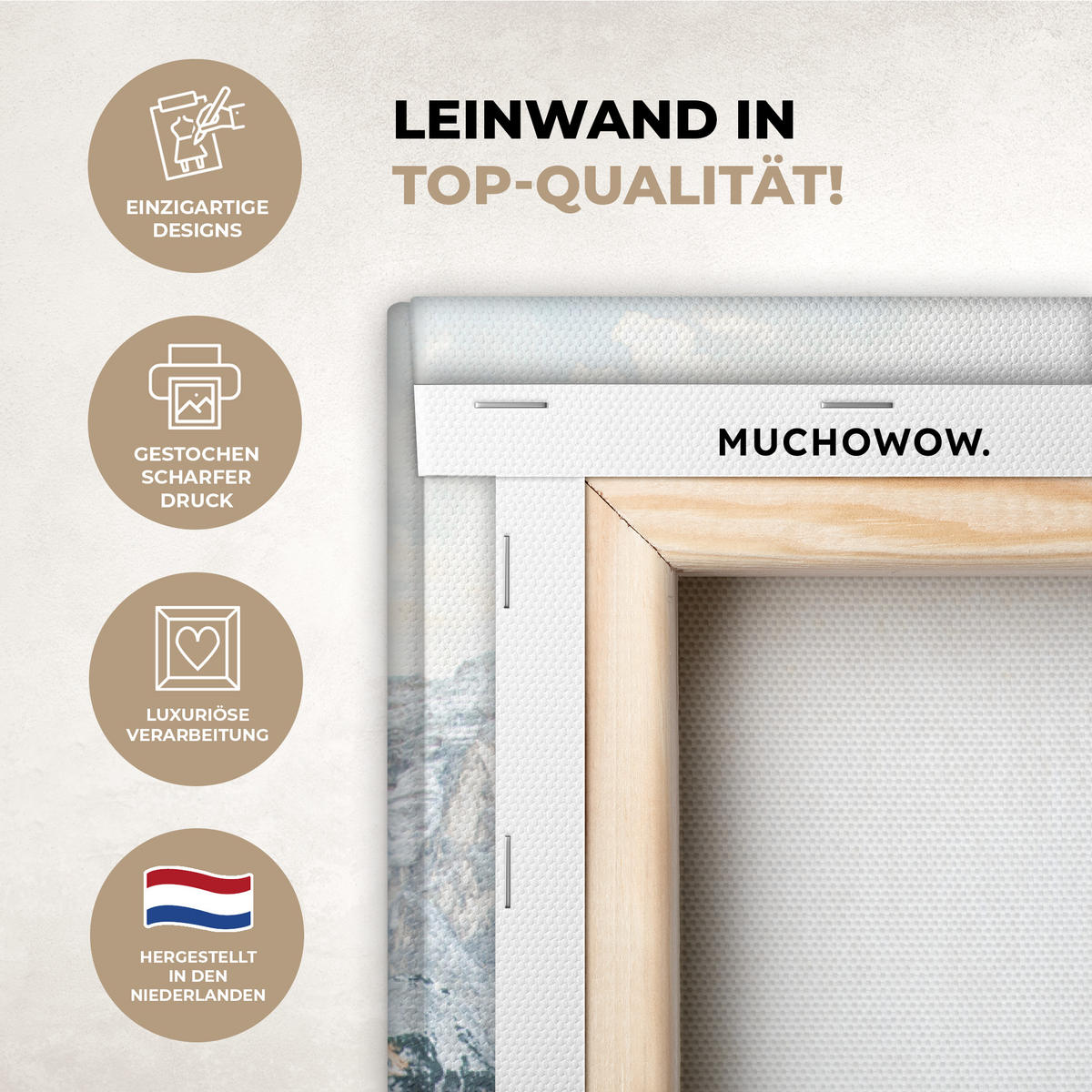 LEINWANDBILD Natur - Berge - Schnee - Wald - Boot Wanddeko 40x60 cm - Hellgrün, Textil (40/60cm) - MuchoWow