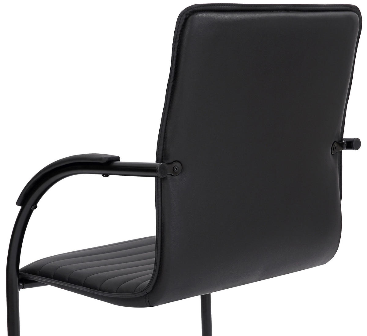 SCHWINGSTUHL Lederlook Schwarz/Schwarz - Schwarz, Textil/Metall (56/95/60cm) - CLP