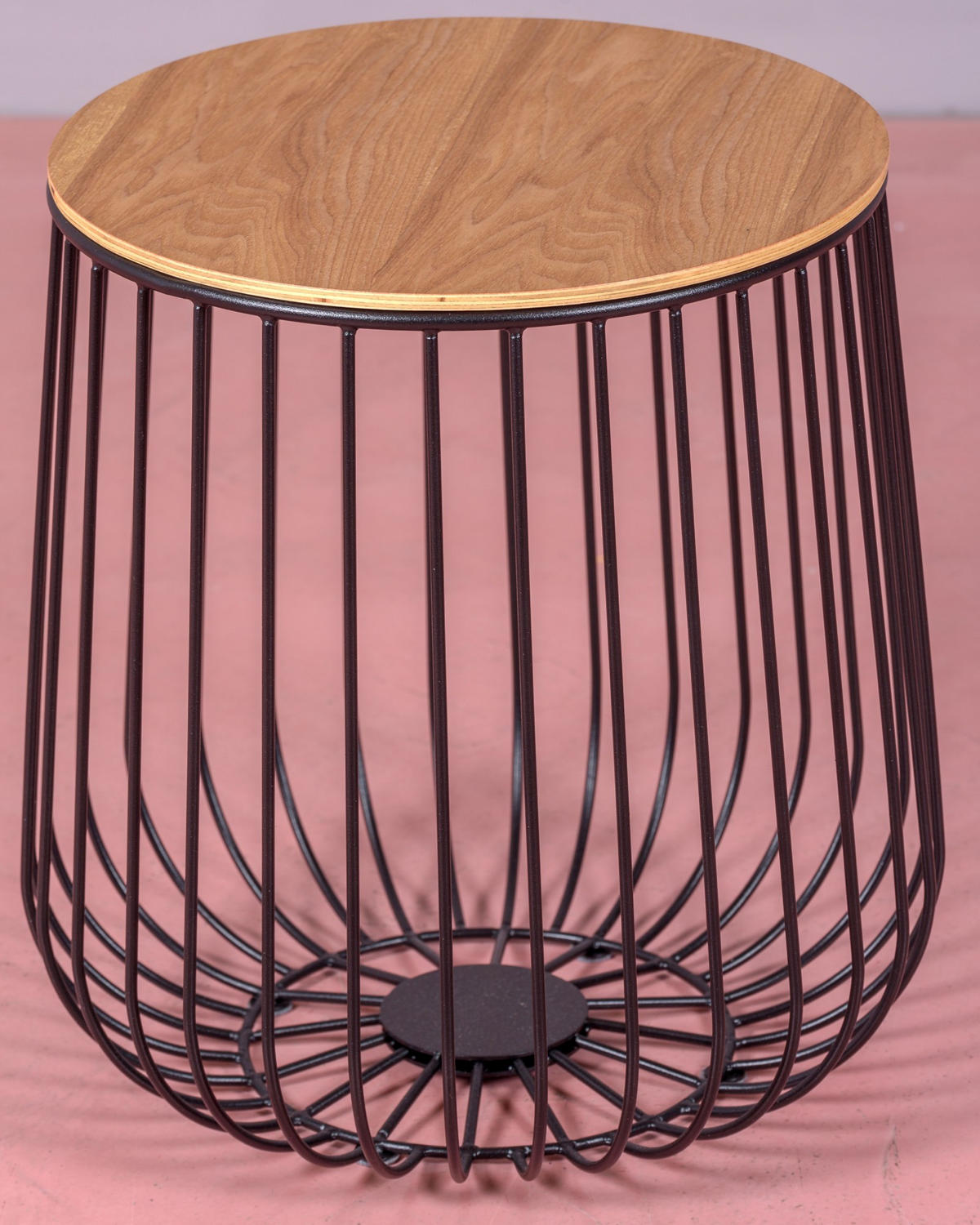 BEISTELLTISCH Rund Schwarz 39/39/42 cm - Schwarz, Holz (39/39/42cm) - Nest Dream