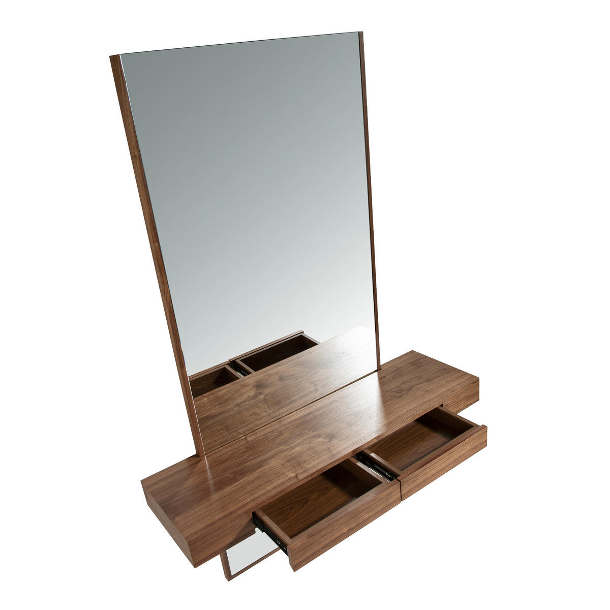 WANDSPIEGEL Wandspiegel Rechteckig Walnuss 120/35/180 cm - Walnussfarben, Holz (35/120/180cm) - ANGEL CERDA