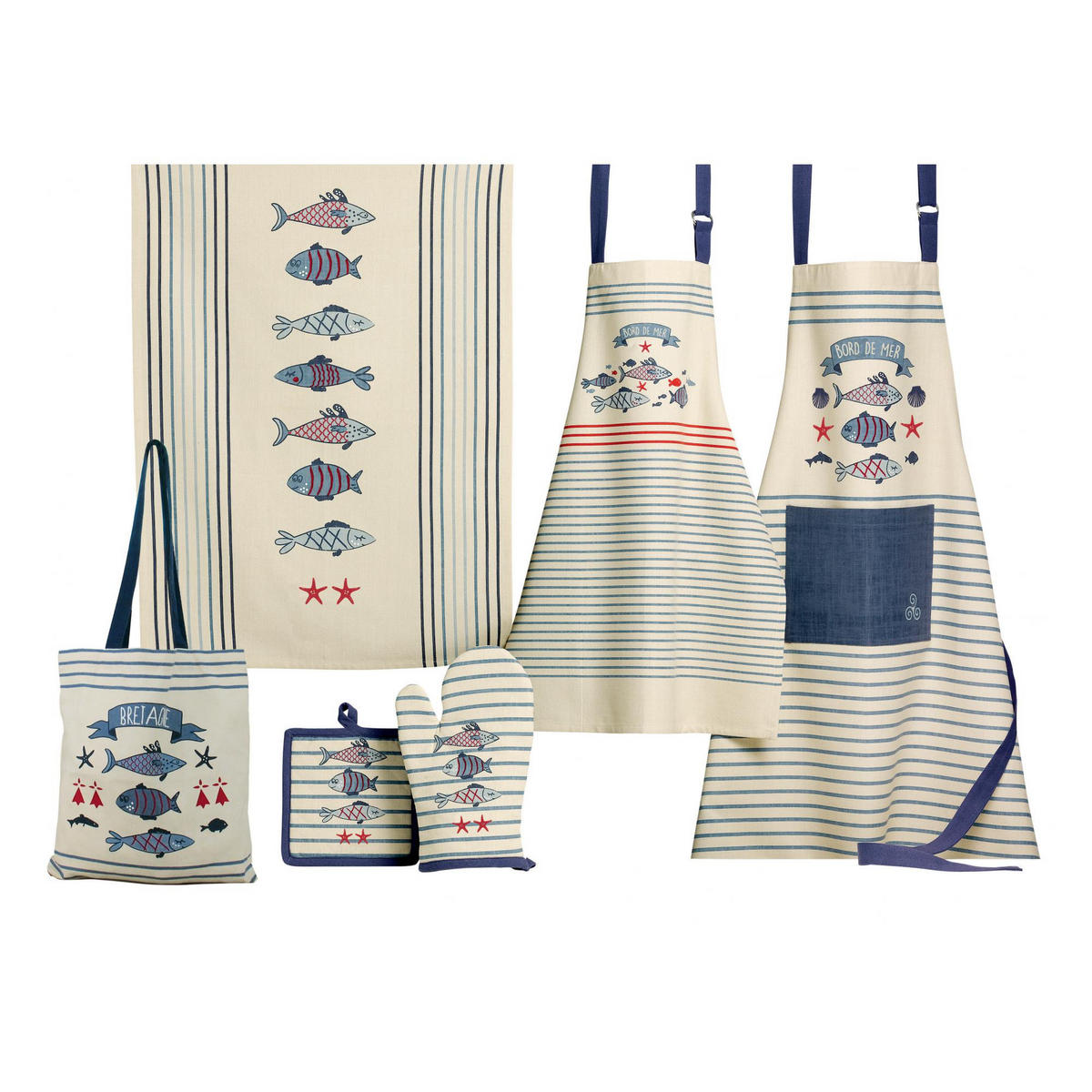 KÜCHENSCHÜRZE New Pesk blau 72 x 85 cm - Blau, Textil (72/85cm) - Winkler