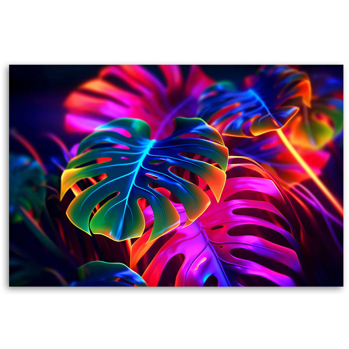 KUNSTDRUCK Bunt 60/40 cm - Multicolor, Textil (60/40cm) - KUNSTLOFT