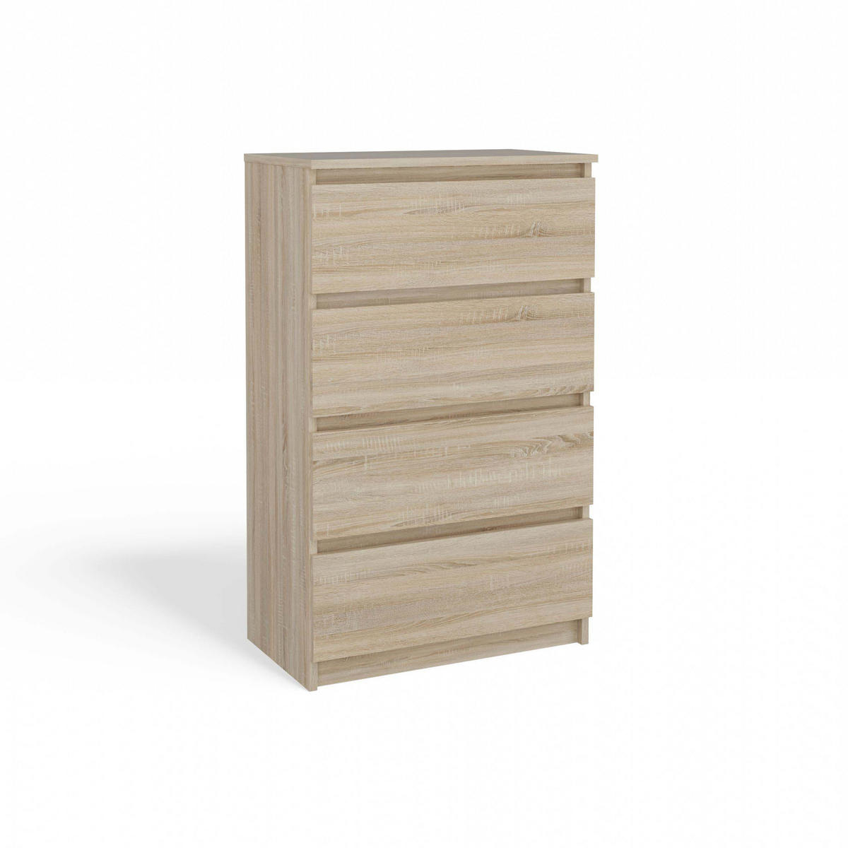 KOMMODE 4 SCHUBLADEN M4 - EICHE SONOMA - Sonoma Eiche, Holzwerkstoff (70/97/40cm) - CDF