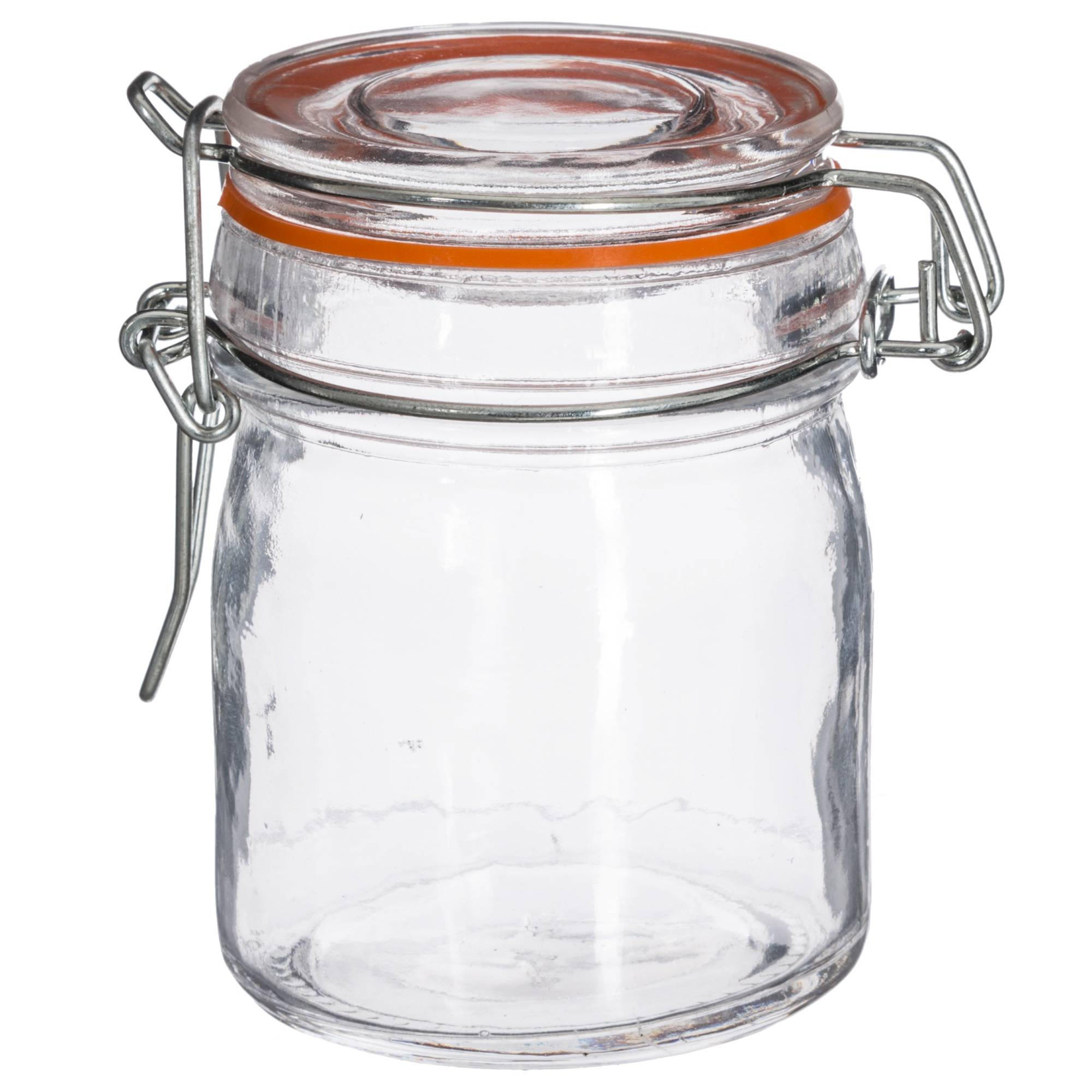 EINMACHGLÄSER mit Deckel und Clip 150 ml 6,5/6,5/9,5 cm - Transparent, Glas (0.15L) - Secret de Gourmet