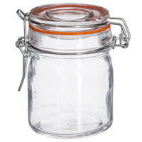 EINMACHGLÄSER mit Deckel und Clip 150 ml 6,5/6,5/9,5 cm - Transparent, Glas (0.15L) - Secret de Gourmet
