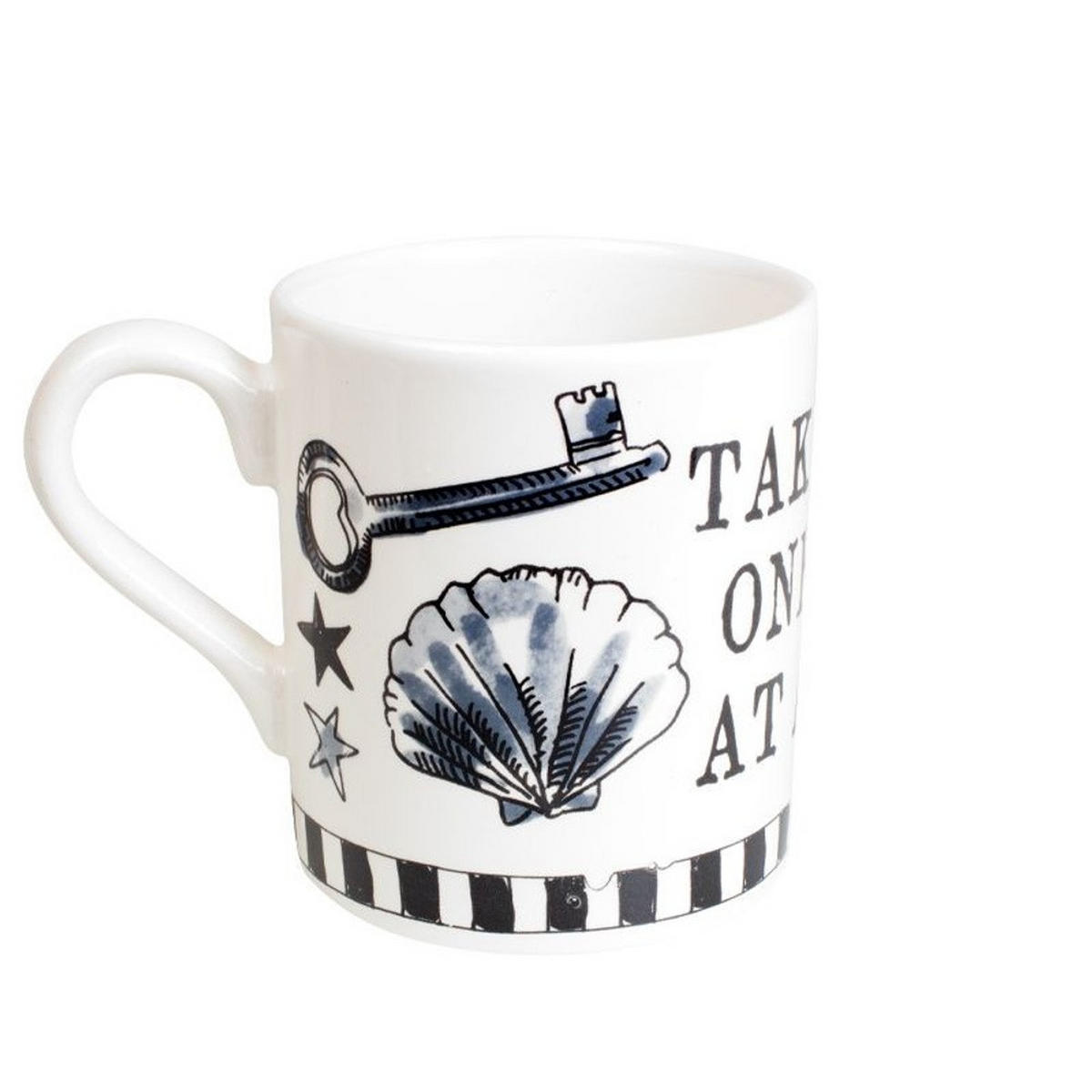BECHER Eine Tasse in Schwarz - 300 ml - Multicolor, Keramik (0.3L) - Blond Amsterdam