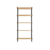 WANDREGAL DECO 185x85x35cm - Eiche San Remo, Metall (85/185/35cm) - AR Shelving