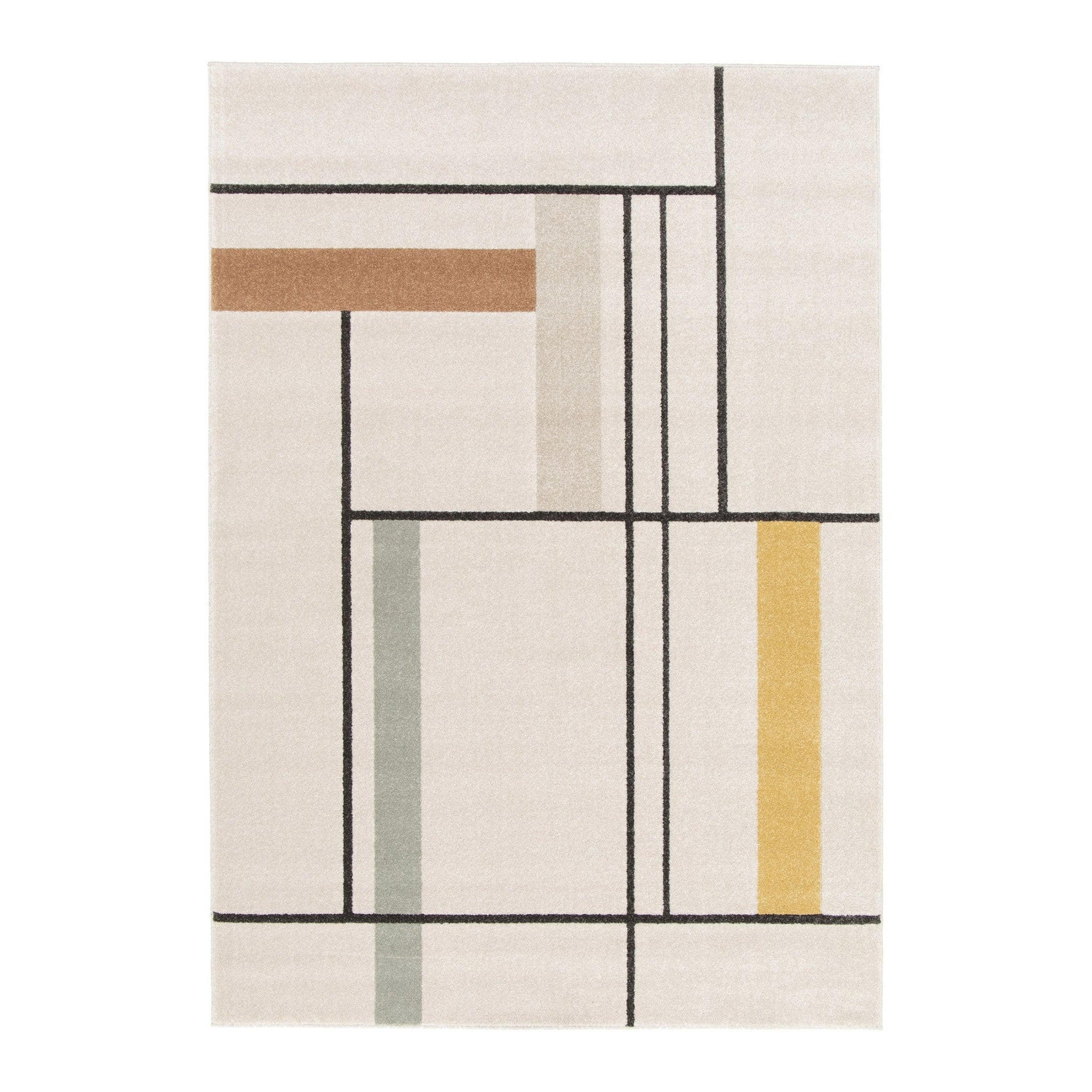 TEPPICH weich stark grafisch mehrfarbig - Multicolor, Textil (120/170cm) - AFK Living