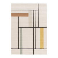 TEPPICH weich stark grafisch mehrfarbig - Multicolor, Textil (120/170cm) - AFK Living