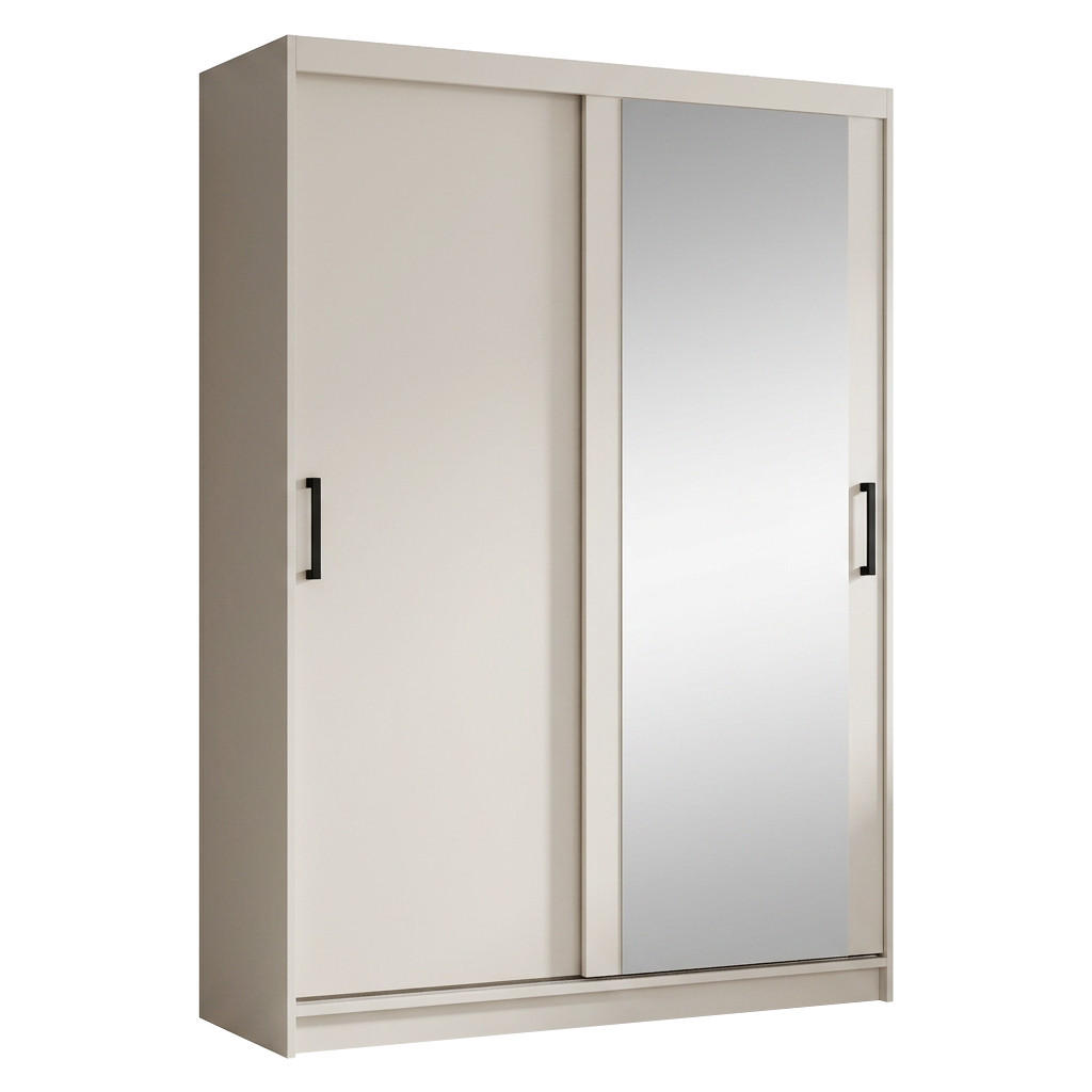 SCHWEBETÜRENSCHRANK Hela mit 2 Türen. 120 cm, Kaschmir - Kaschmir, Holzwerkstoff (120/205/60cm) - Beautysofa