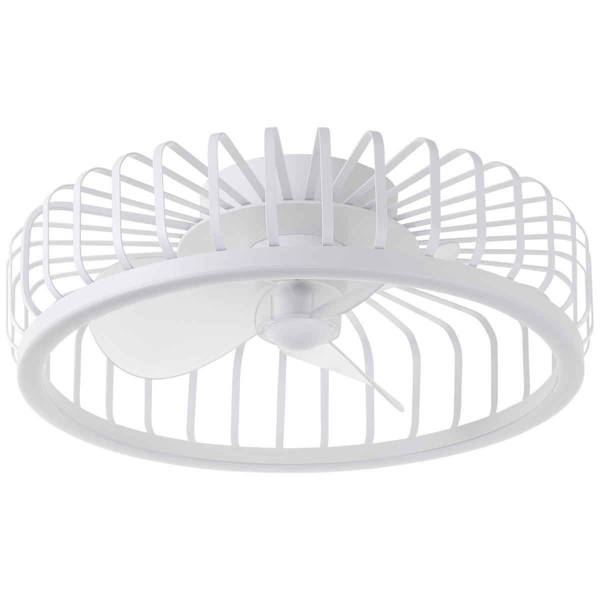 LED DECKENLEUCHTE Capo Weiß 48/48/17 cm - Weiß, Metall (48/48/17cm) - Brilliant