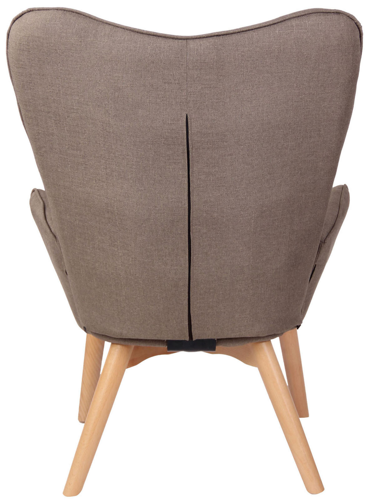 SESSEL Stoff taupe - Taupe, Holz/Textil (71/100/77cm) - CLP