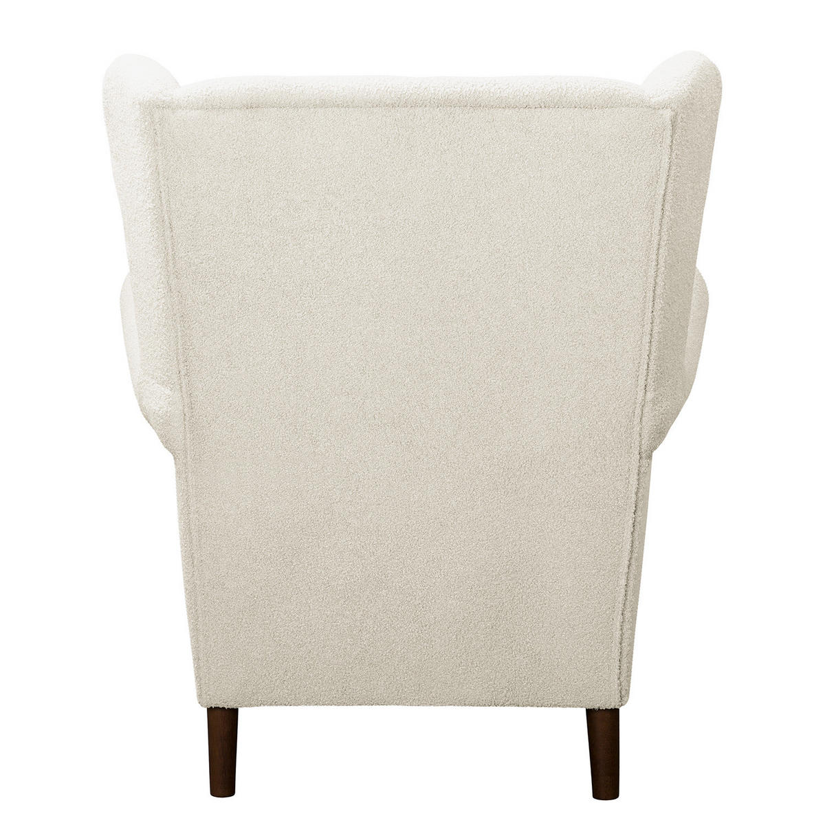 OHRENSESSEL - Dunkelbraun/Weiß, Textil (85/101/89cm) - home24