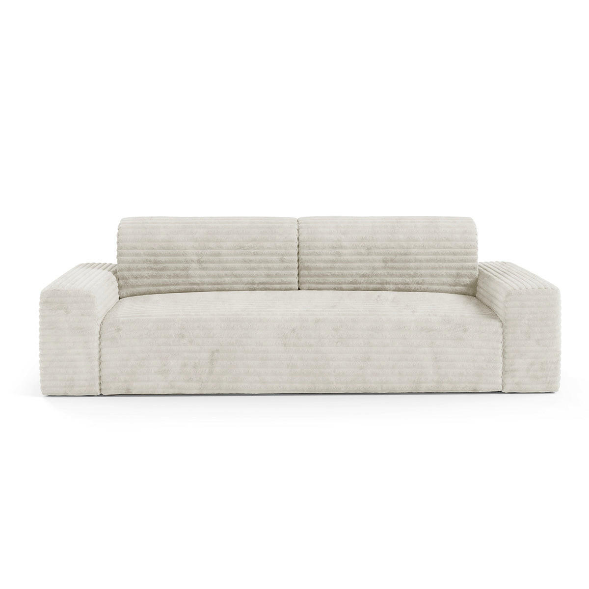 SOFA Fabio 3 Sitzplätze Weiß - Weiß, Holz (260/82/102cm) - Petits-meubles