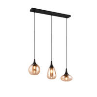 HÄNGELAMPE LUMINA - Schwarz - 0/0/150 cm - Schwarz, Metall (68.8/68.8/150cm) - Trio Leuchten