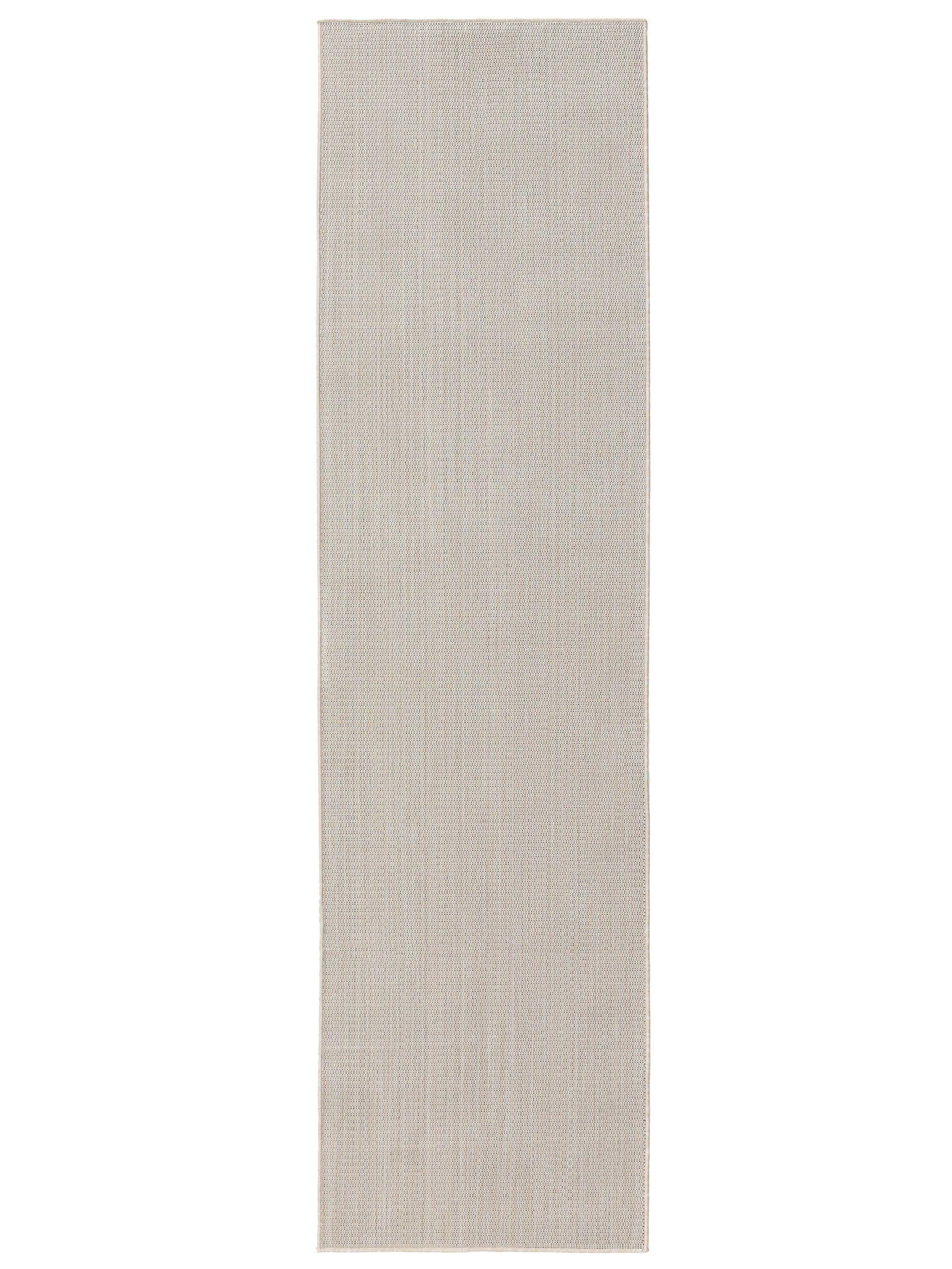 OUTDOORTEPPICH Lou Weiß 80x300 cm - Weiß, Kunststoff (80/300cm) - benuta