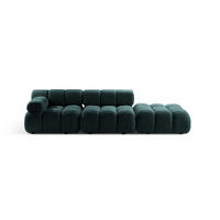 SOFA modular links Bellis aus Boucle petrol 4 Sitzplätze - Petrol, Textil (282/70/94cm) - Micadoni