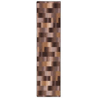 VELOURS LÄUFER TEPPICH MYSTIC KARO - Braun, Textil (80/320cm) - Snapstyle
