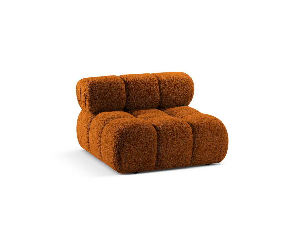 MODUL Bellis aus Boucle ziegelrot - Orange, Textil (94/70/94cm) - Micadoni