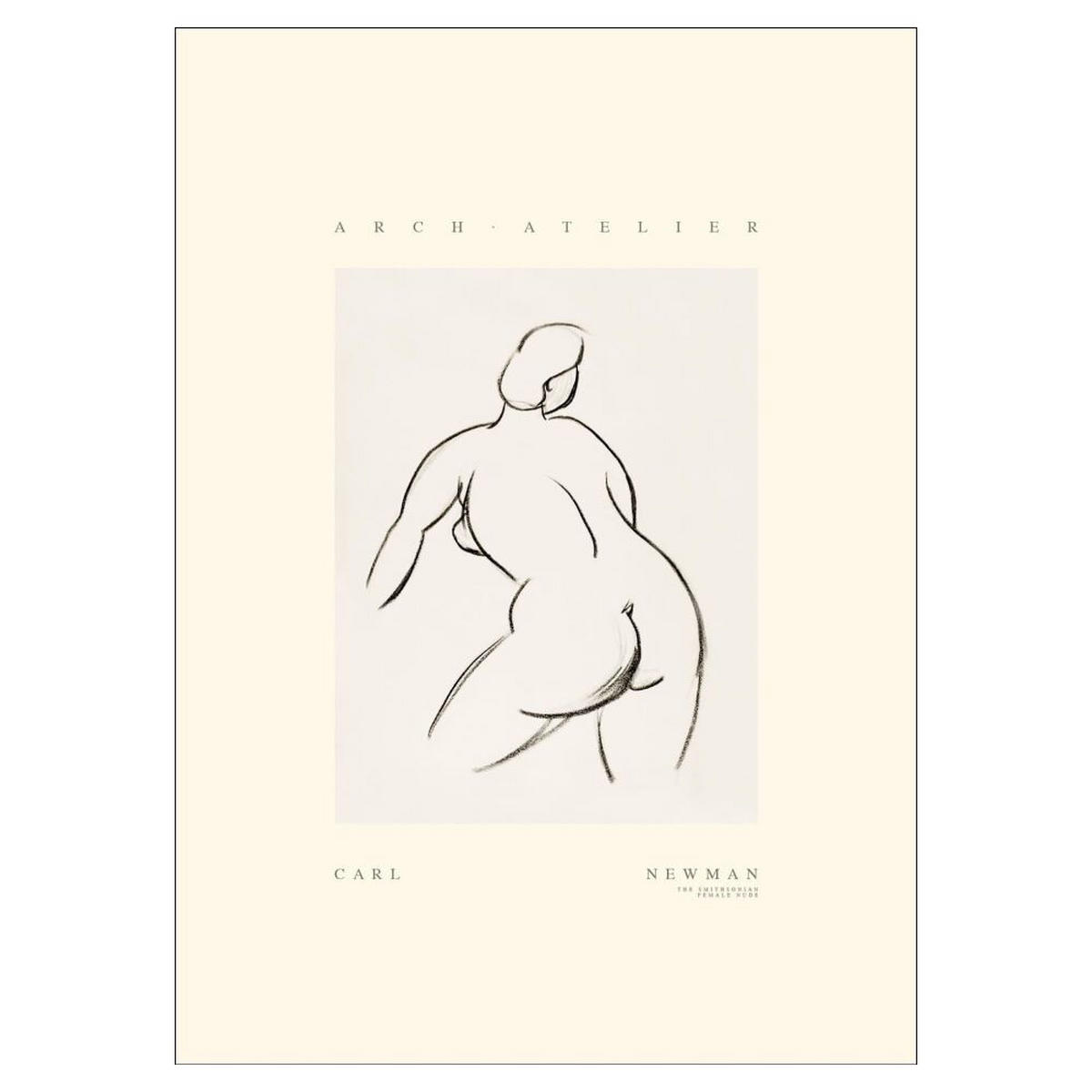 POSTER Arch Atelier - Carl Newman 02 - Naturfarben, Papier (50/70/0.1cm) - Poster&Frame