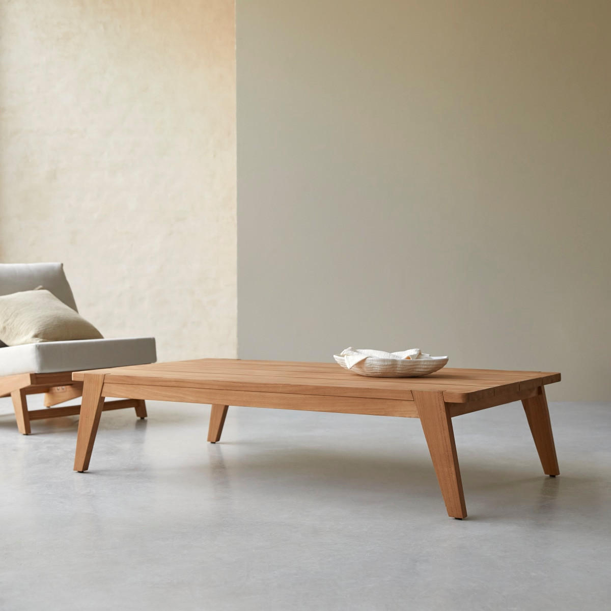 COUCHTISCH Olia Hellbraun aus Teak - Hellbraun, Holz (80/150/35cm) - Tikamoon