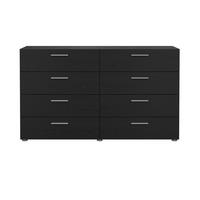 KOMMODE, Pepe, Schwarz, Holzwerkstoff, 140 x 40 x 82 cm - Schwarz, Holzwerkstoff (140/82/40cm) - ebuy24