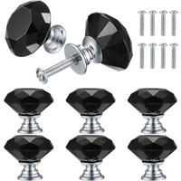 SCHRANKKNOPF Kristall 8er-Set - Silberfarben, Metall (0.27/3/0.3cm)
