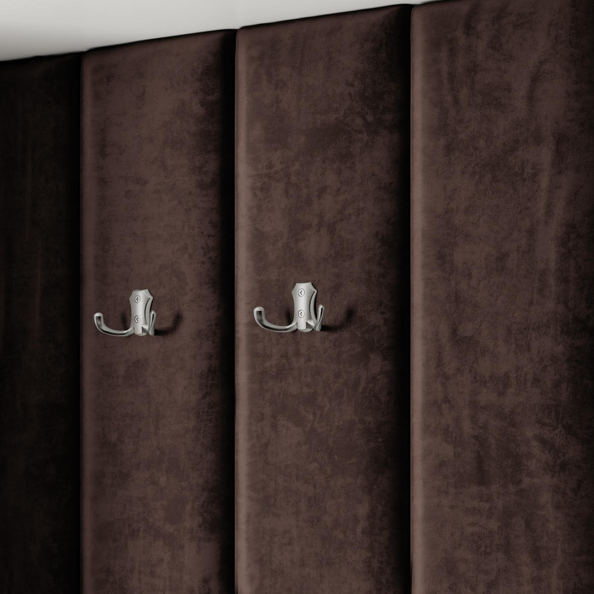 GARDEROBENSCHRANK REMA 120/240/60 cm Modern Garderobe-Set Weiß - Weiß/Braun, Holzwerkstoff (120/240/60cm) - MASSENO