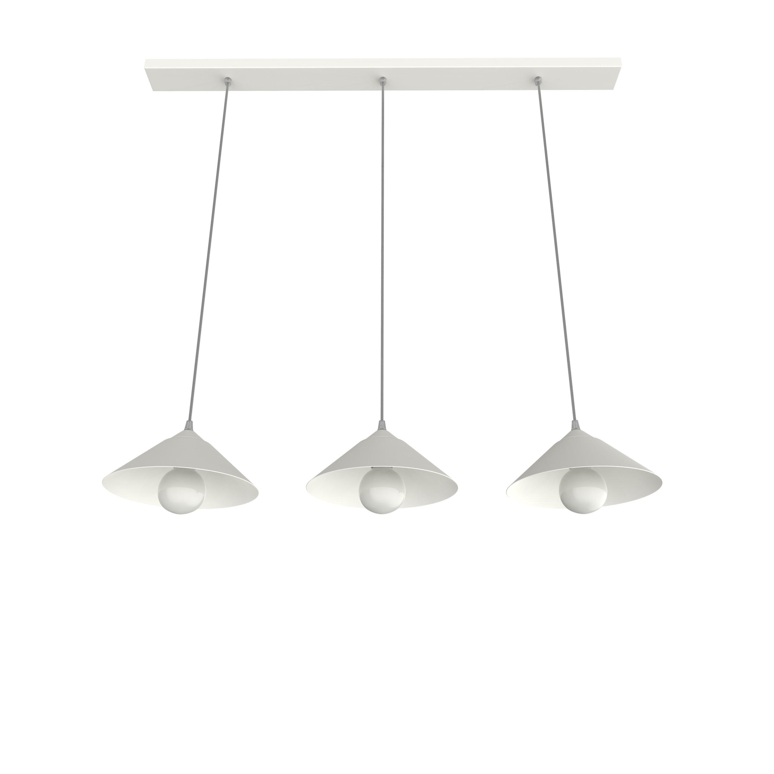 HÄNGELEUCHTE - Weiß, Metall (25/100/120cm) - Lumicom