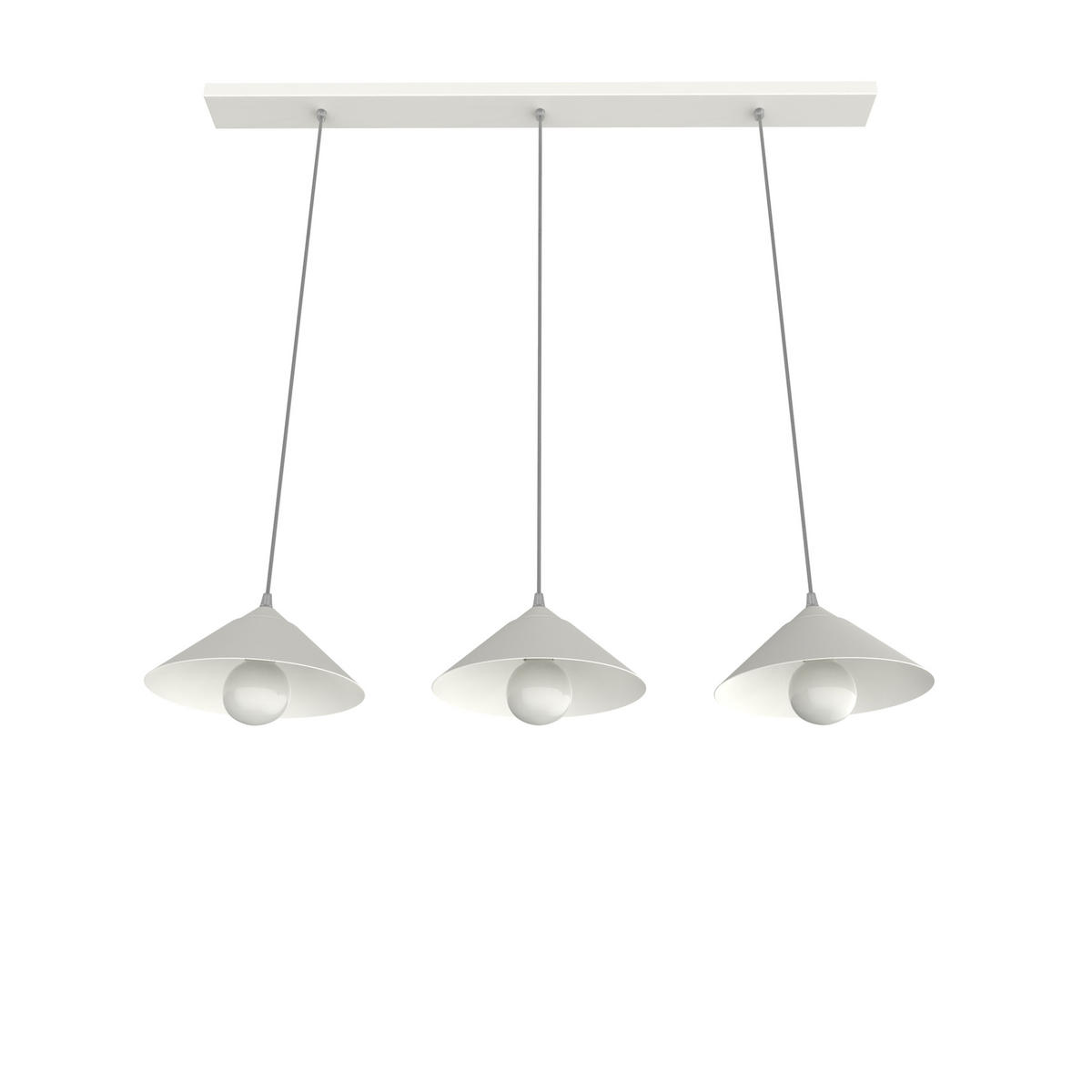 HÄNGELEUCHTE - Weiß, Metall (25/100/120cm) - Lumicom