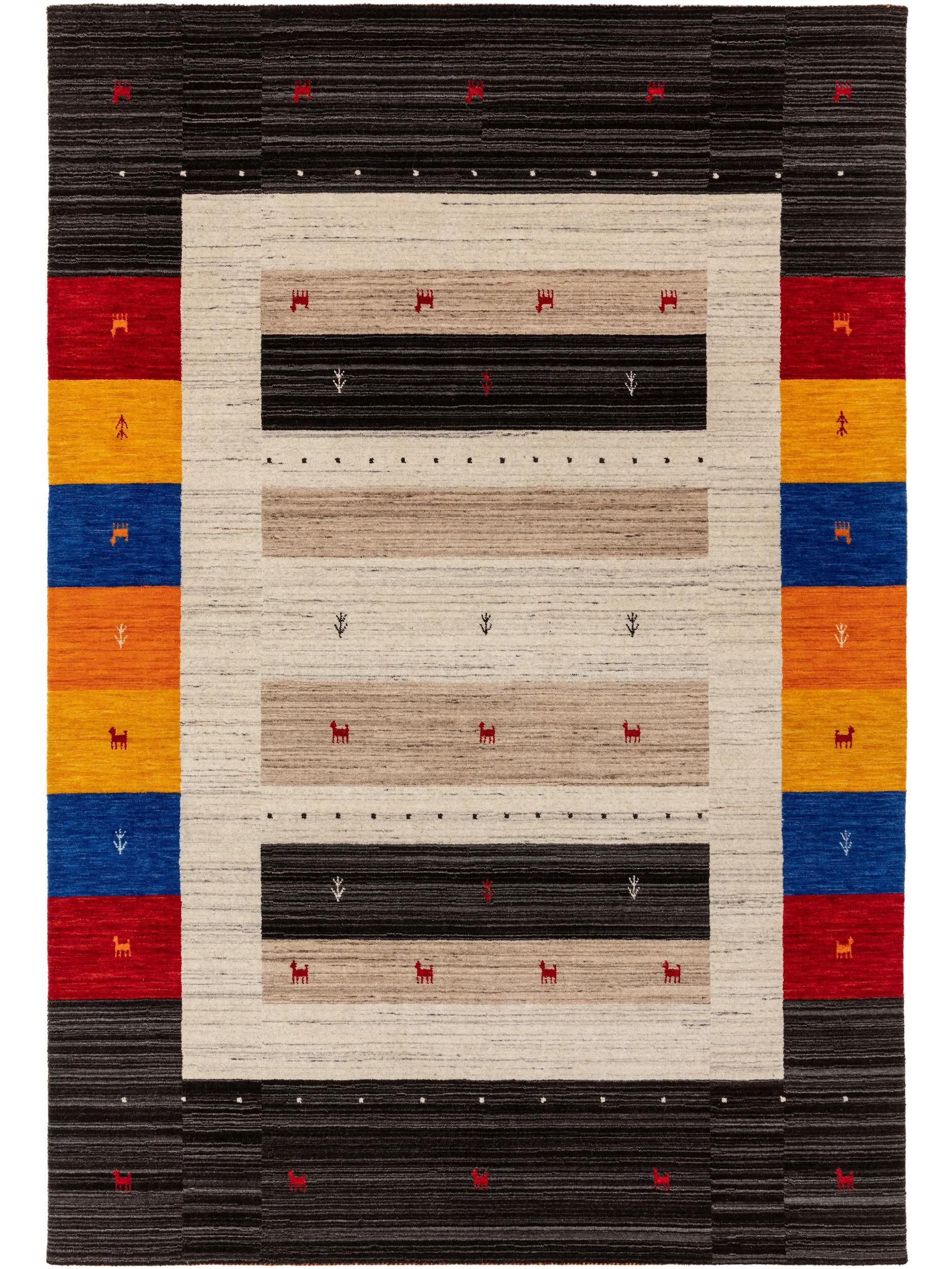 VLNENÝ koberec Jamal Viacfarebné 80x150 cm - viacfarebná, textil/prírodné materiály (80/150cm) - benuta Nest