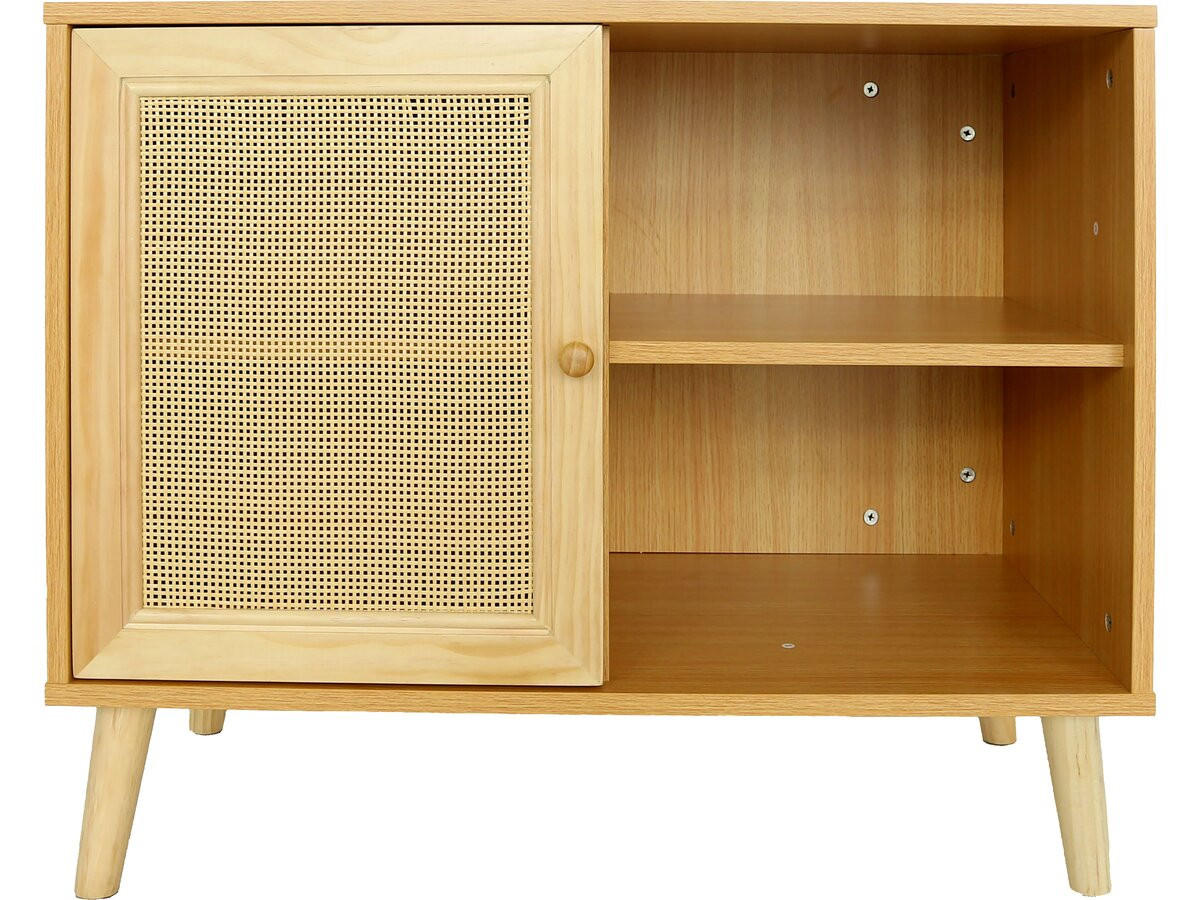 BUFFETSCHRANK iguane Braun - Braun, Holz (39/66/80cm) - Habitat Garten